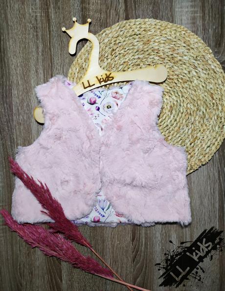 Kožušinová chlpatá vesta, 74 - 128