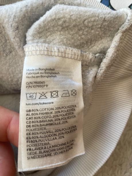 Biela suprava s fareb. dinami h&m, h&m,98