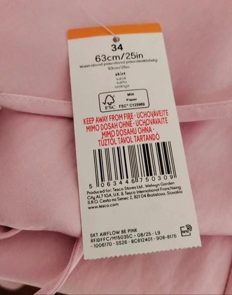 F&f púdrovoružová saténová maxi sukňa, f&f,34