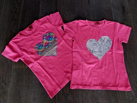 Original tricko s pretacacimi flitrami levis srdce, levis,152