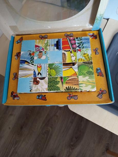 Drevené kocky krtko dopravné prostriedky, 