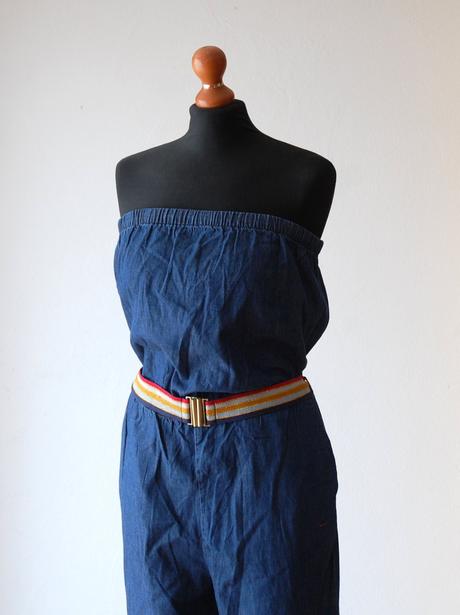 Štýlový letný denimový overal nohavice široký stri, lee cooper,s