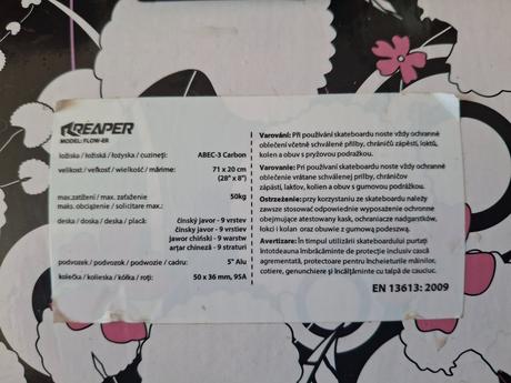 Skateboard reaper flower, reaper