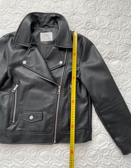Bunda kožená zara čierna, zara,140
