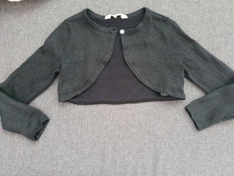 Čierne bolerko, h&m,122