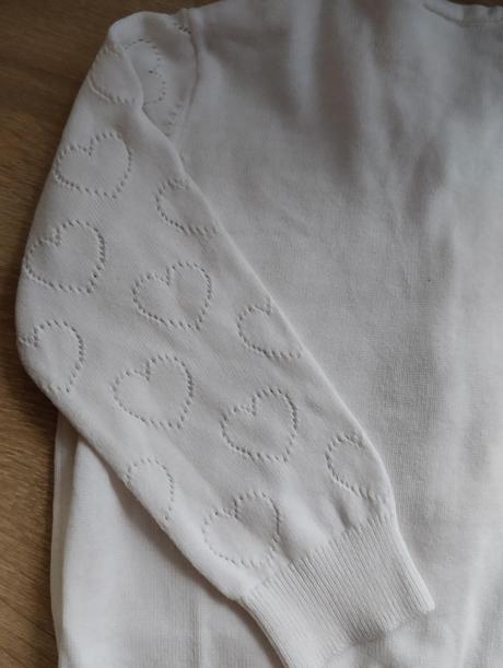 Svetrik so srdiečkami, h&m,92