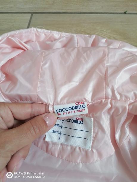 Tenšia prešívaná bunda prechodná, coccodrillo,98