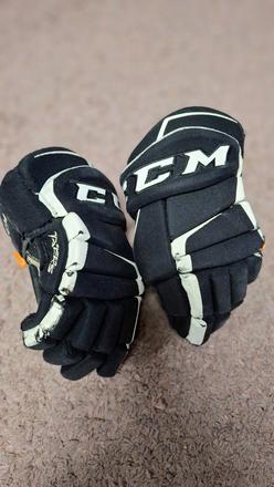Hokejové  rukavice, poškodené, bauer,m