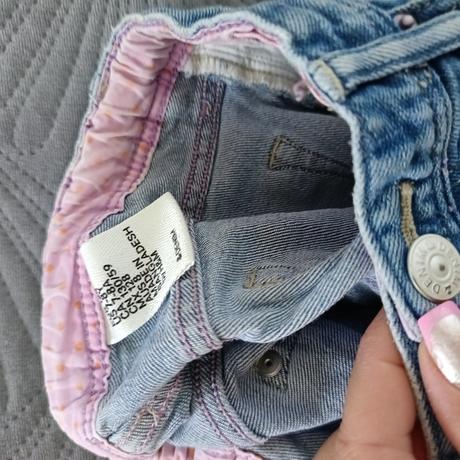 Moderná rifľová suknička, denim,128