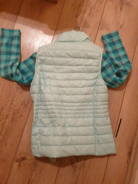 Mikina  zelenkava +vesta gratis, l