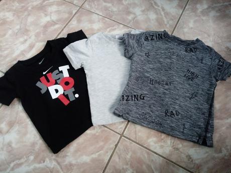 3xkvalitne tričká 74/80, cena spolu, next,74