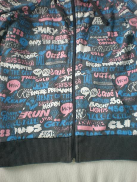 Modrá mikina, h&m,s