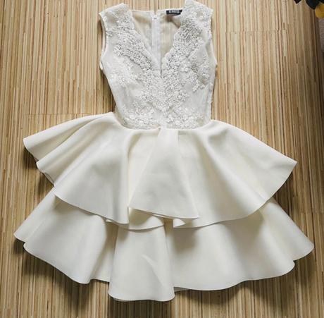 Biele šaty aj xs a m, s