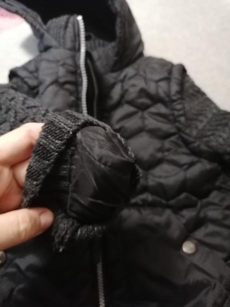 Zimna bunda s pletenymi rukavmi, george,104