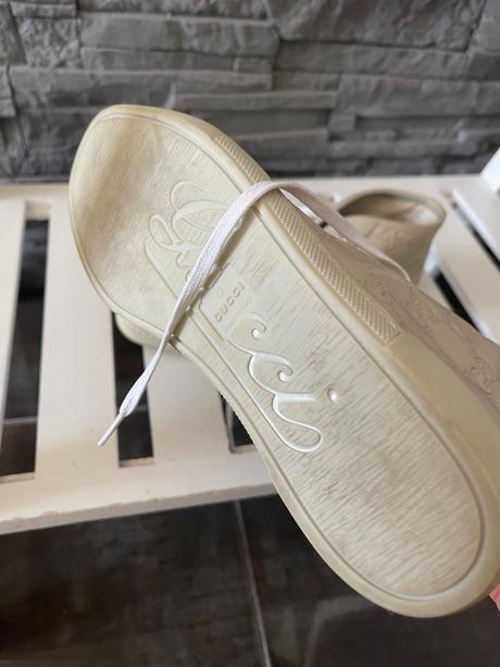 Gucci gg embossed high-top béžové v.36 g, gucci,36