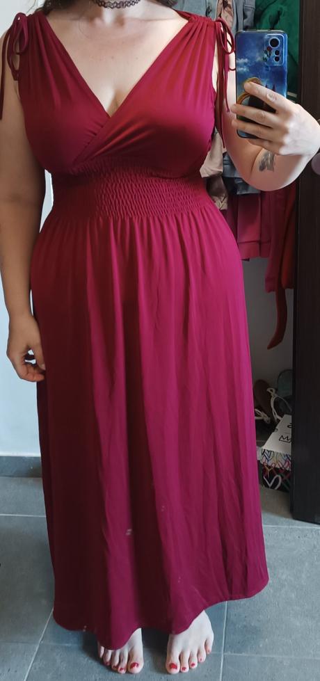 Bordové šaty, veľ. 40-42, 40