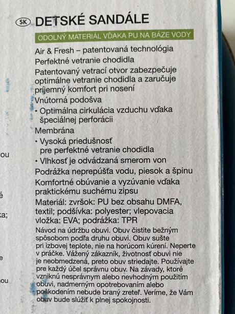 Nove sandale s visackou, 35