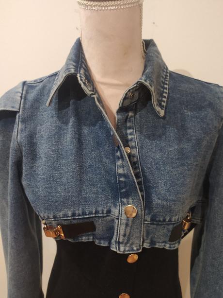 Kombinované šaty, l / m