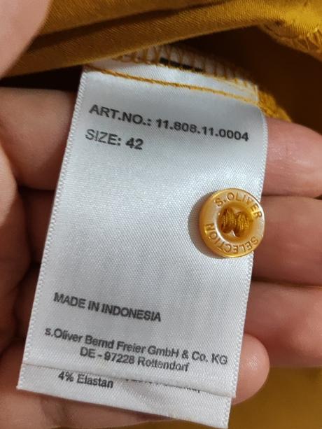 Horčicová blúzka s.oliver, s.oliver,xl