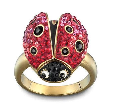 Swarovski - prsteň s lienkou, swarovski