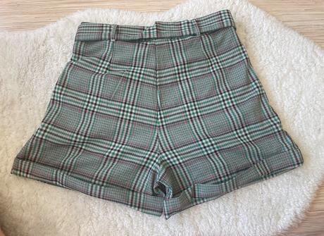 Dievcenske sortky s tartanovym vzorom ovs, ovs,158