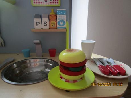 Detská drevená kuchynka janod s príslušenstvom, 