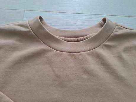 Mikina hnedá béžová bershka m/l, bershka,m