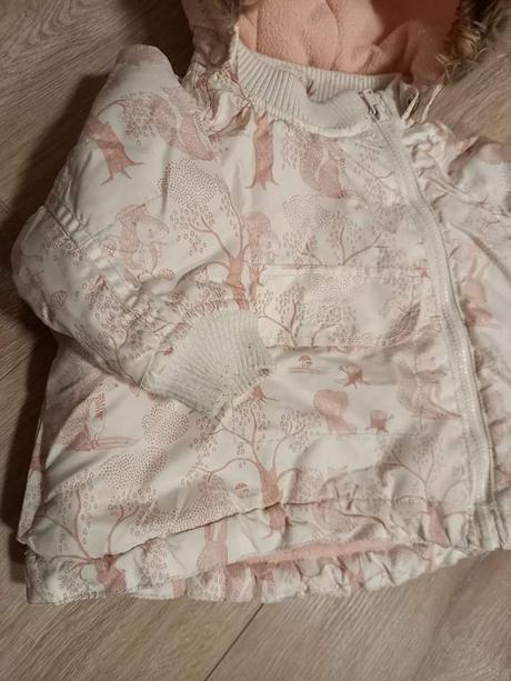 Ružova bunda, h&m,68