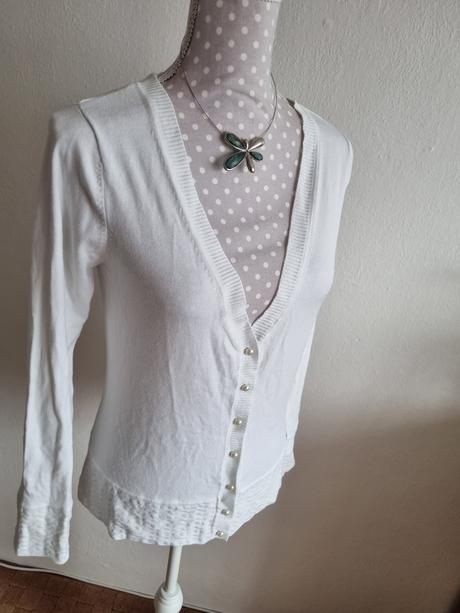 Biely sveter pietro filipi veľ. m, pietro filipi,m