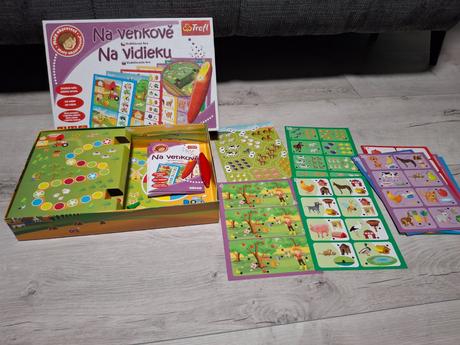 Vzdelavacia hra na vidieku s kuzelnym perom, 