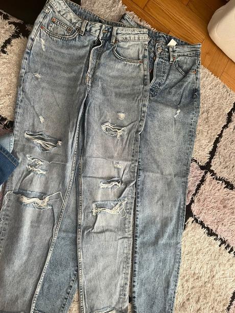 Rifle mom jeans 2 kusy, h&m,34