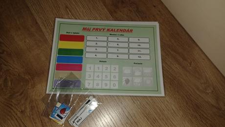 Montessori magneticky kalendar, 
