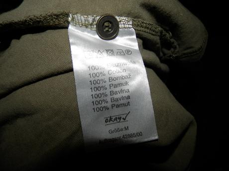 Okay khaki vojenské tričko m/l, okay,m