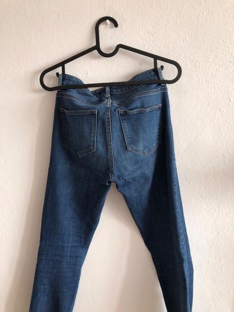 Modré rifle h&m/ dámske modré džínsy, h&m,34