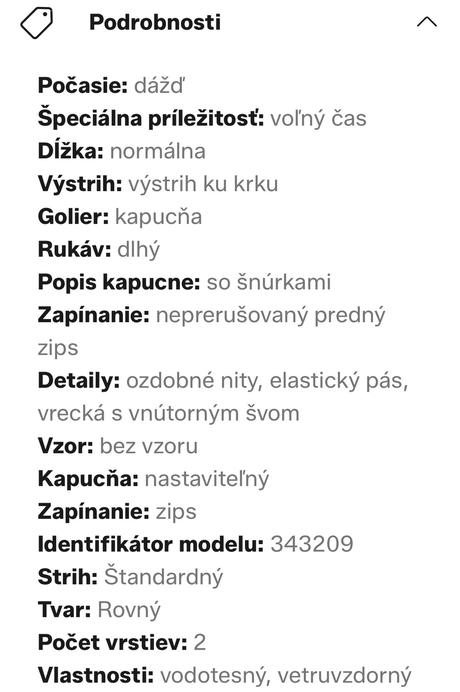 Bunda schmuddelvedda v.xs s visačkou, xs