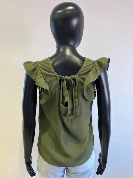 Dámska blúzka s mašličkou khaki shein (xs), xs