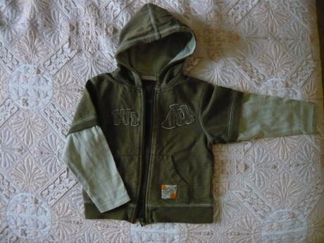 Mikina 92/98 kaki, 92