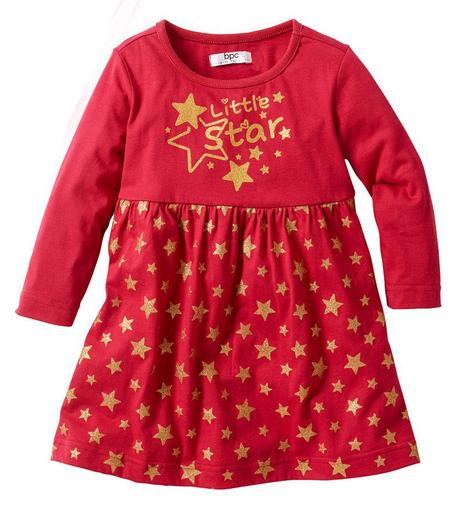 Šaty s trblietavými hviezdičkami, bonprix,134