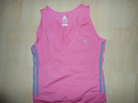 Ruzove sportove tricko, adidas,m