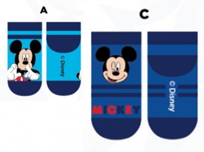 Chlapčenské členkové ponožky mickey mouse., disney,23 - 34