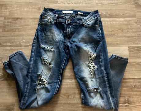 Roztrhané rifle, denim,30