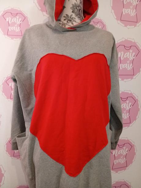 Mikina / tunika s kapucňou a vreckami, xxl
