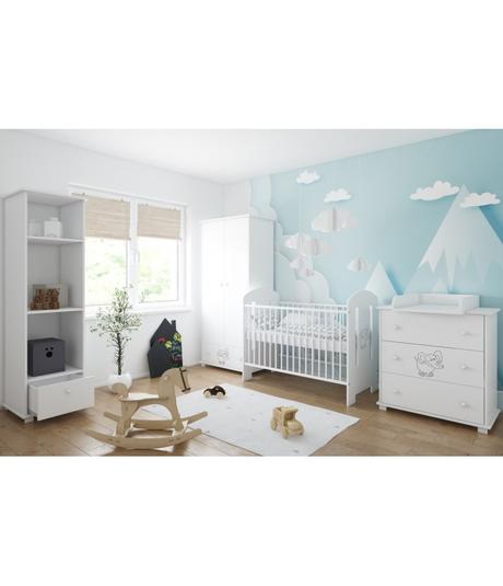 Komoda color s 3 zásuvkami - viac farieb - sloník,