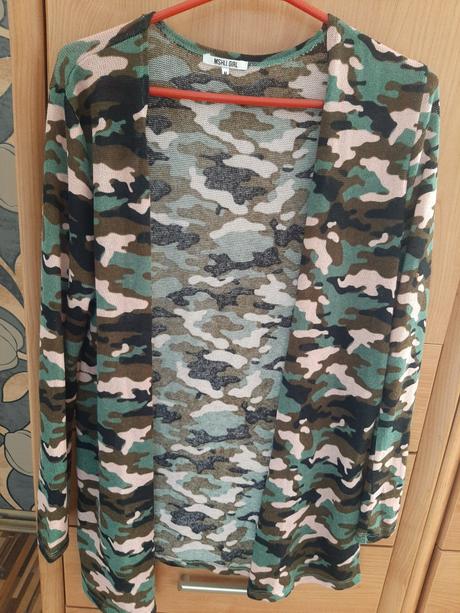 Maskáčový sveter mshll girl velk. m., m