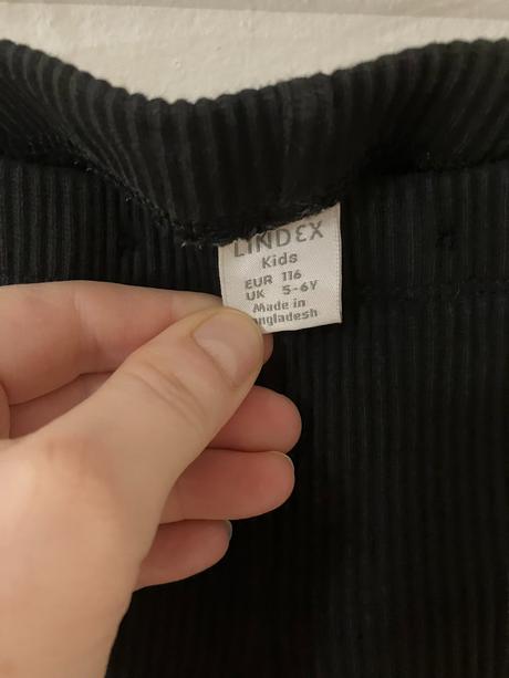 Čierne vrúbkované legíny lindex, lindex,116