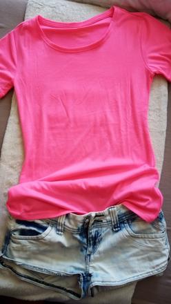 Elastické dlhšie neonkove tričko xs/m, m