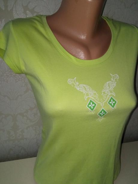 Svetlozelené tričko s potlačou (s), s