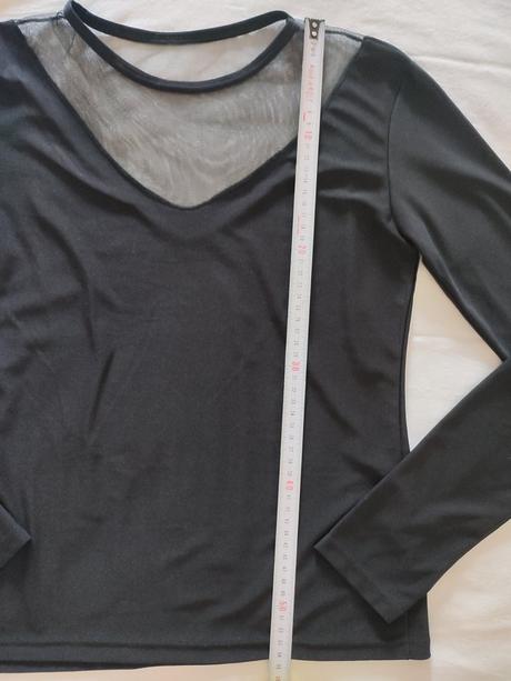 Elegantné tričko so sieťovinou, m