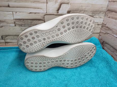 Ecco 37 - dámske kožené tmavomodré topánky, ecco,37