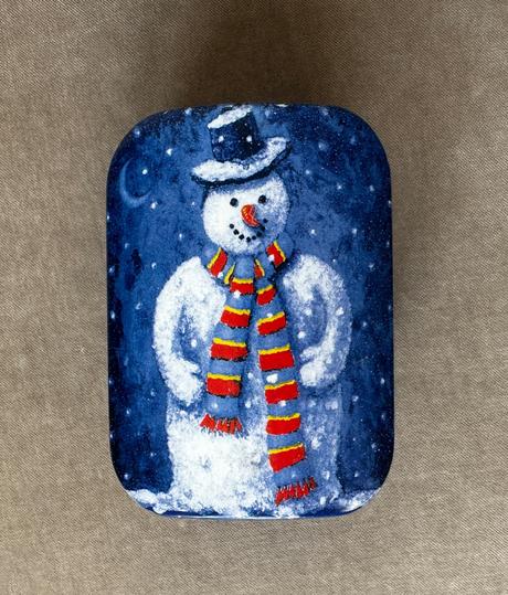 Plechová dóza / krabička s vrchnákom, 